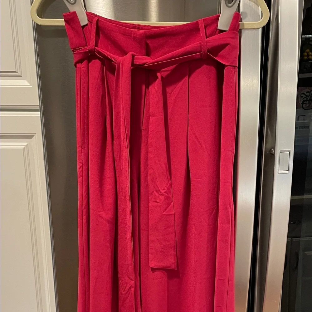 Flying Tomato Wide Leg Lined Trousers. Vibrant Pink Apparel - Picture 2 of 4